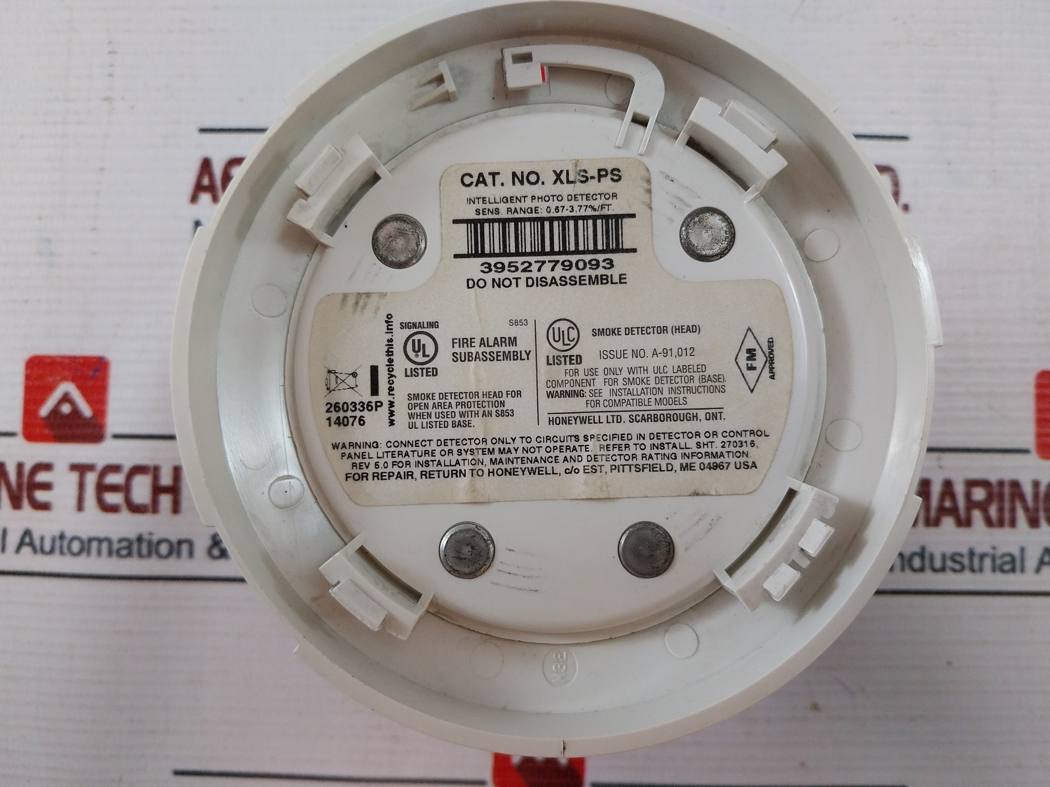 Honeywell Xls-ps Intelligent Photo Detector 260336P