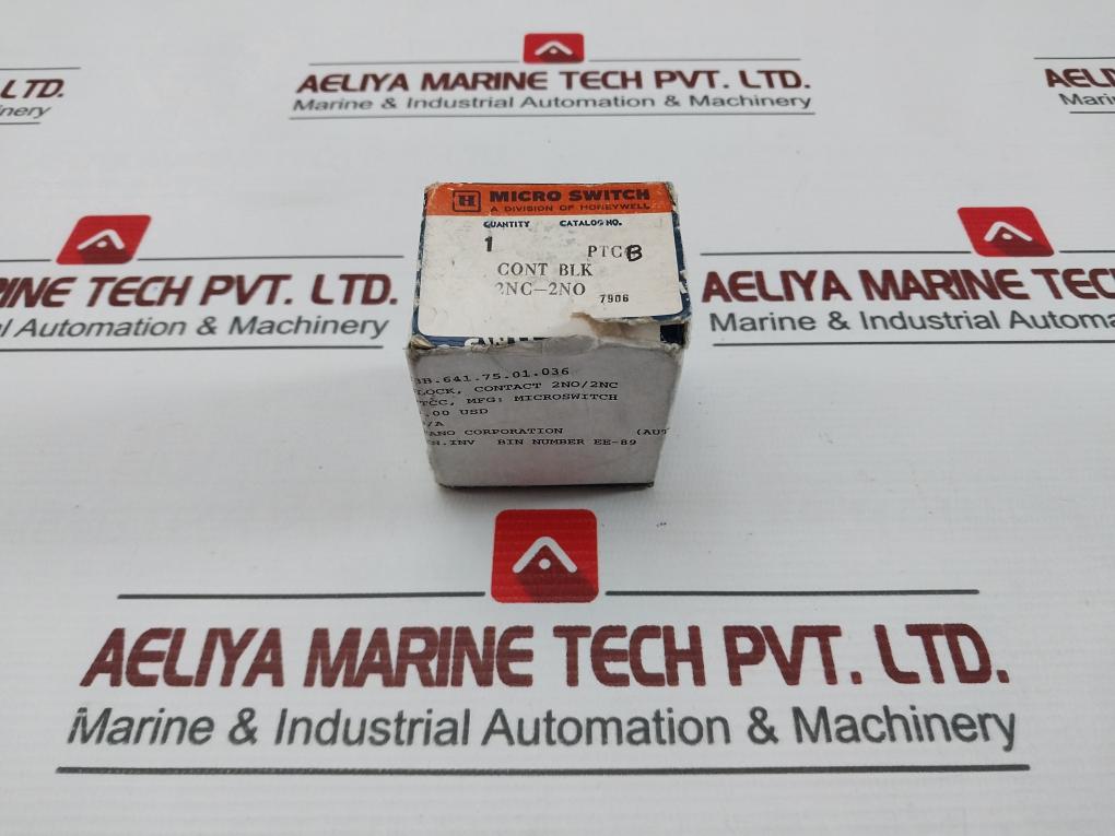 Honeywell Ptcb Contact Block , Honeywell Micro Switch 600Vac-125 Vdc-hvy Dty