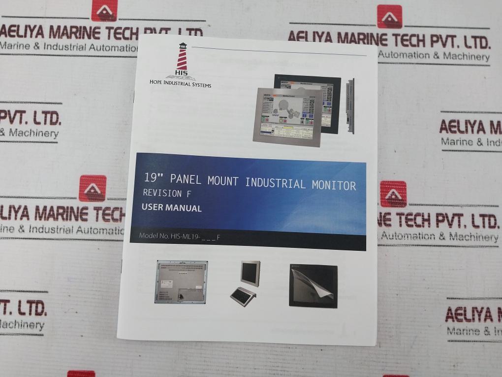 Hope His-ml19-ctbf 19” Panel Mount Industrial Monitor Display Set