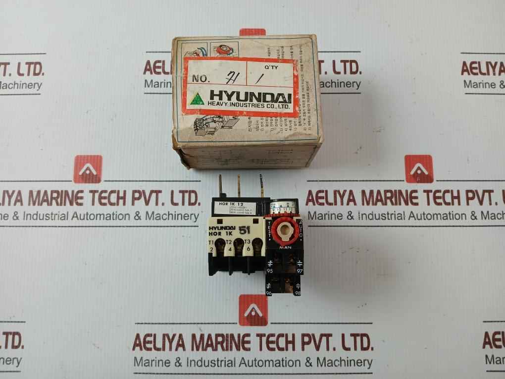 Hor 1K 12 Thermal Overcurrent Relay 0.5A 660V Hyundai