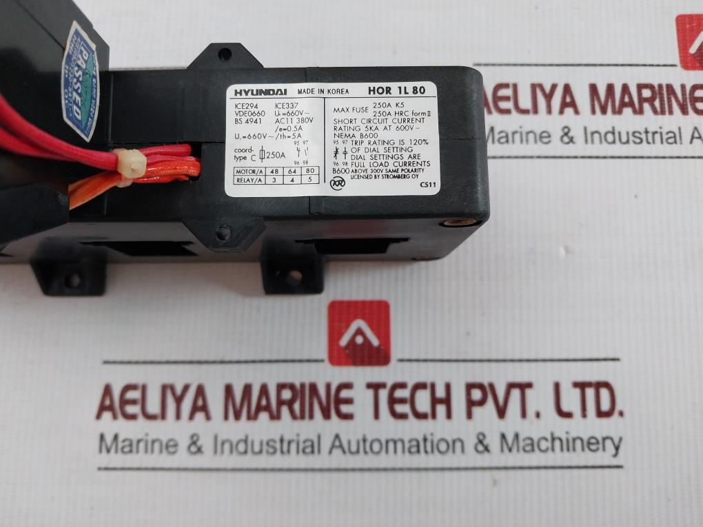 Hor 1L 80 Thermal Overload Relay Hyundai