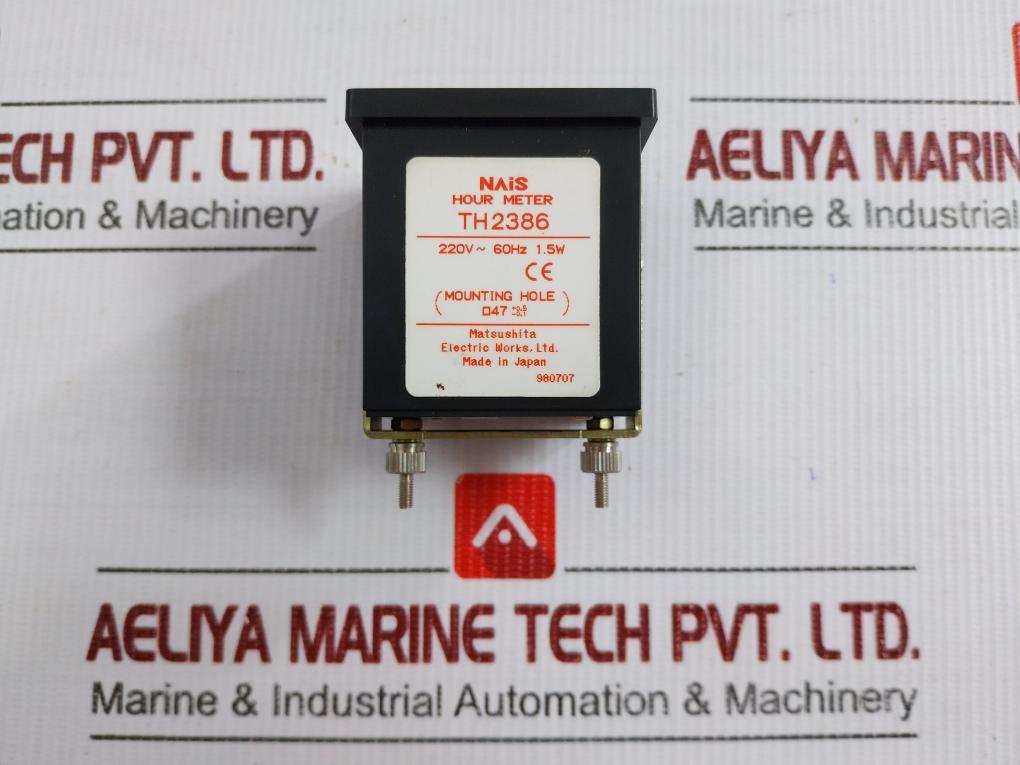 Hour Meter Th2386 Matsushita Electric 220V 60Hz 1.5W