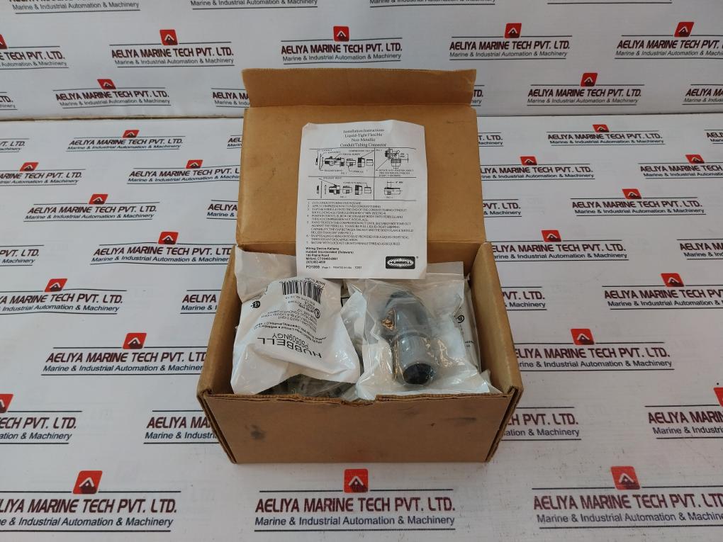 Lot of 8X Hubbell PS0509NGY Liquid-tight Flexible Conduit Connector