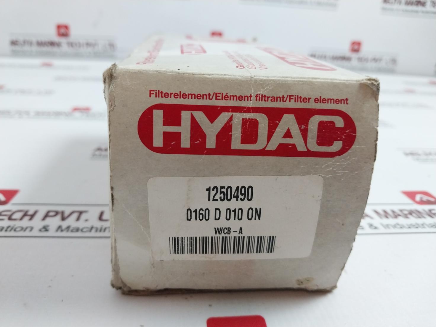 Hydac 0160 D 010 On Pressure Filter Element W/Cb-a 1250490