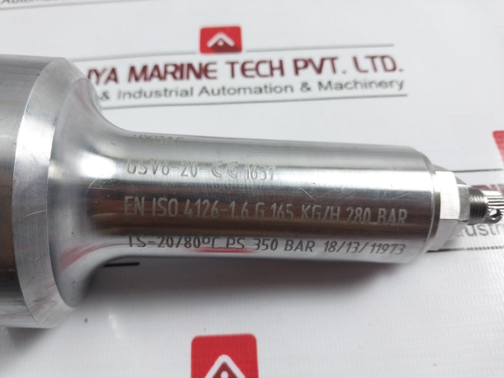 Hydac Gsv6-20-ce1637 Gas Safety Valve 350 Bar Hax=Hm1