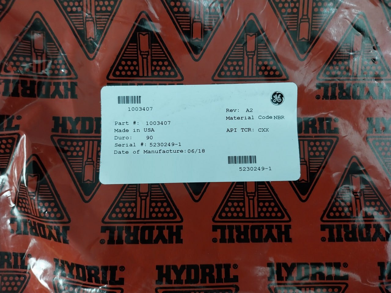 Hydril 1003407 Seal Ring Rev 02 90Mm