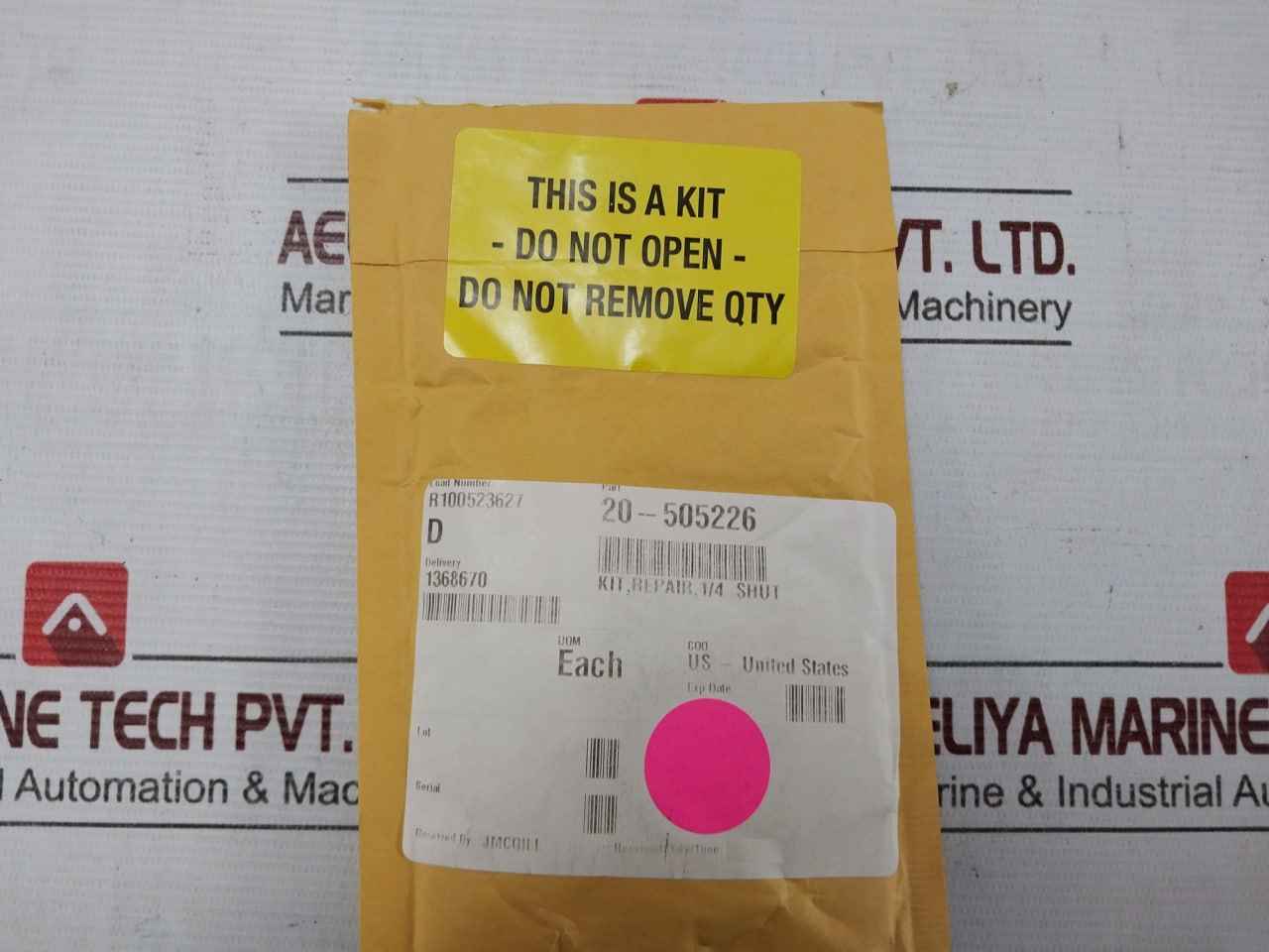 Hydril 20-505226 1/4" Shuttle Valve Repair Kit 1900002-011 Rev B