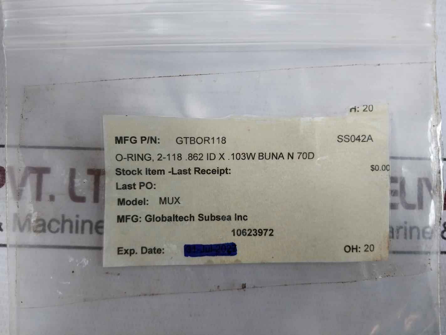 Hydril 20371913 Bop Pin Spring Kit With O-ring 30166290