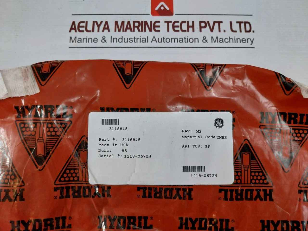 Hydril 3118847 Packer Assy Kit 4.5-7 Hvr 18-15M 16A 3118845, 85A Xnbr Rev: F