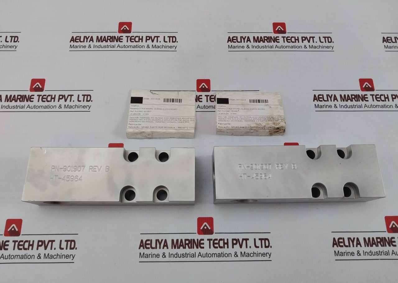 Hydril 901907 Pod Hydraulic Manifold Block Rev B 30213518