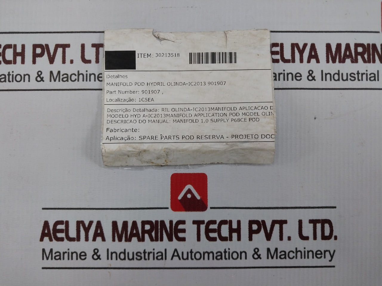 Hydril 901907 Pod Hydraulic Manifold Block Rev B 30213518