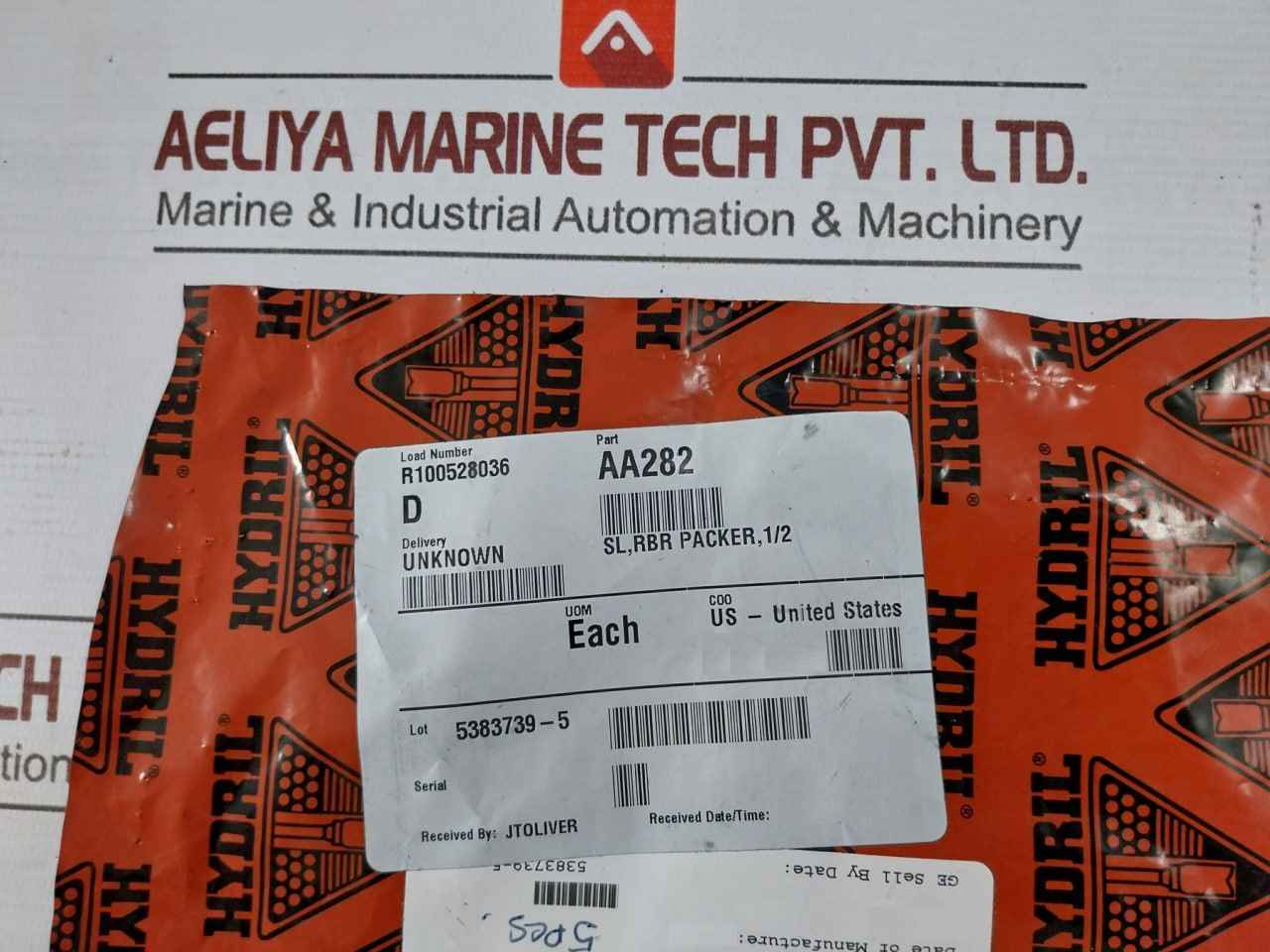 Hydril Aa282 O-ring Seal R100528036 84-p96 Mux Control System