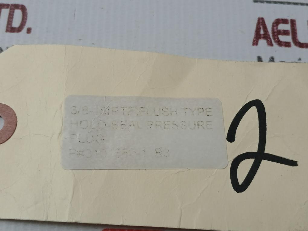 Hydril 3101560-1 Pressure Plug For 3/8-18 Npt Flush Type Bop