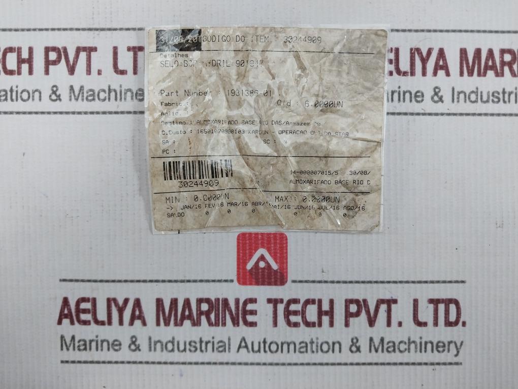 Hydril 901947 Seal Application Bop Model