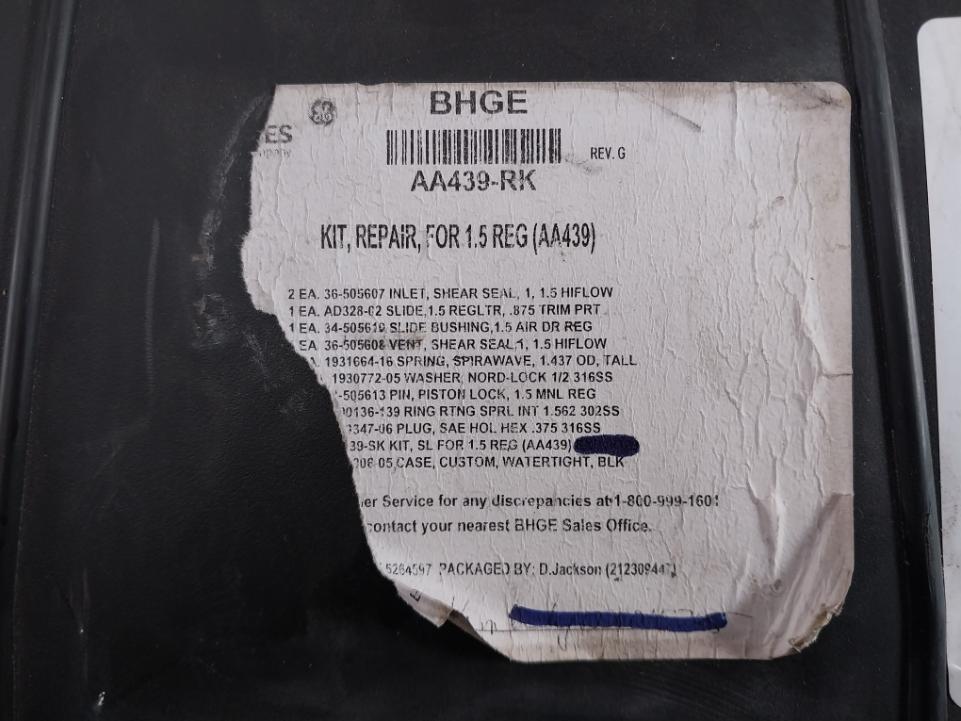 Hydril Aa439-rk Seal Repair Kit F/1.5" Reg Aa439 Ad328-02, 34-505610, 36-505608