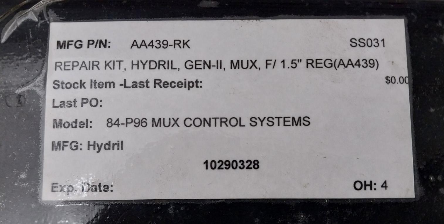 Hydril Aa439-rk Seal Repair Kit F/1.5" Reg Aa439 Ad328-02, 34-505610, 36-505608
