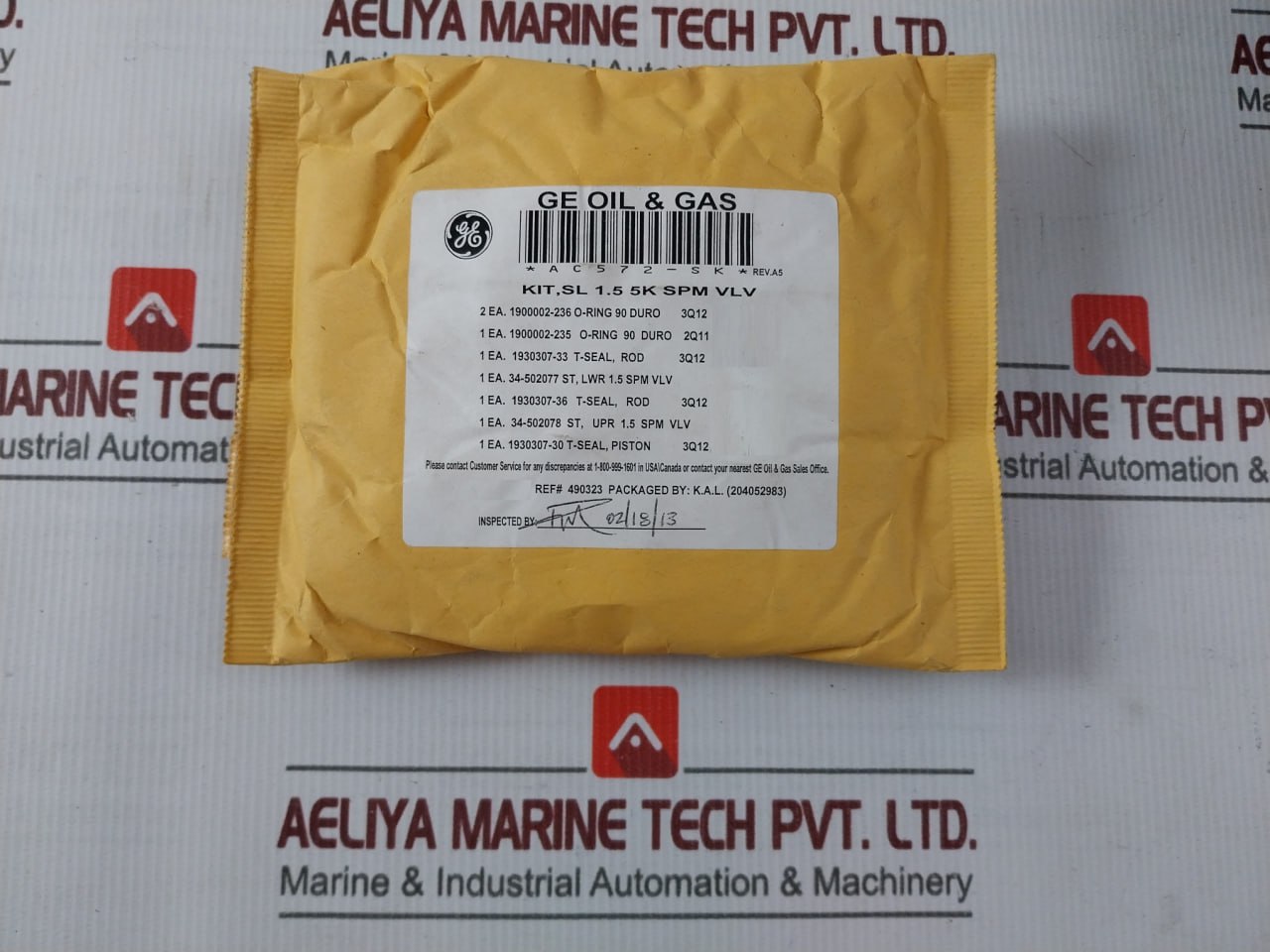 Hydril Ae677-rk Repair Kit For 2Wno, 5 Ksi, 1.5? 3/5K Spm Valve Rev C