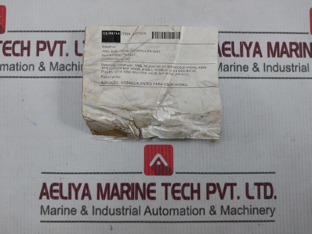 Hydril Pa-0412 Ring Application Bop Model