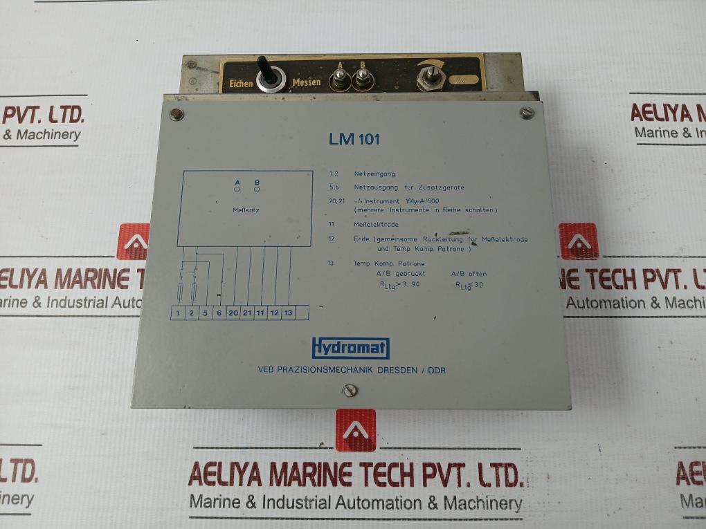 Hydromat-Measuring-Unit-3-9-Ohm-Bv877-01001-Lm-101-1