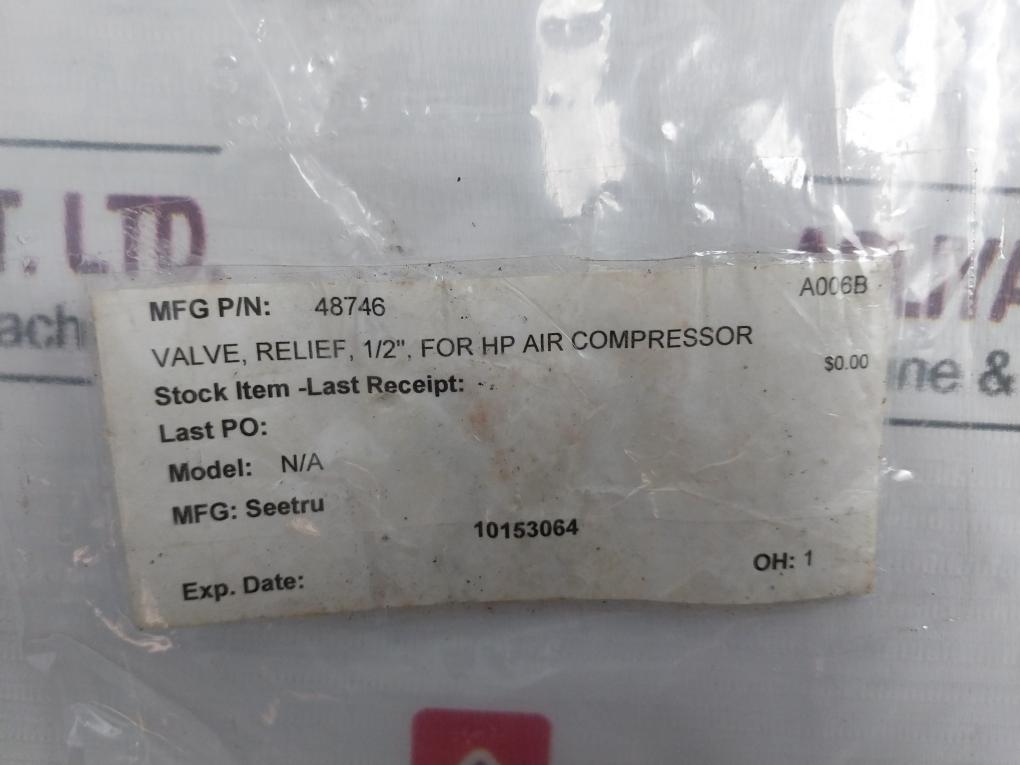 Hydroseal 1Bv0Lf/D0 Safety Relief Valve 385Psig Sb2A Pl20A A006B