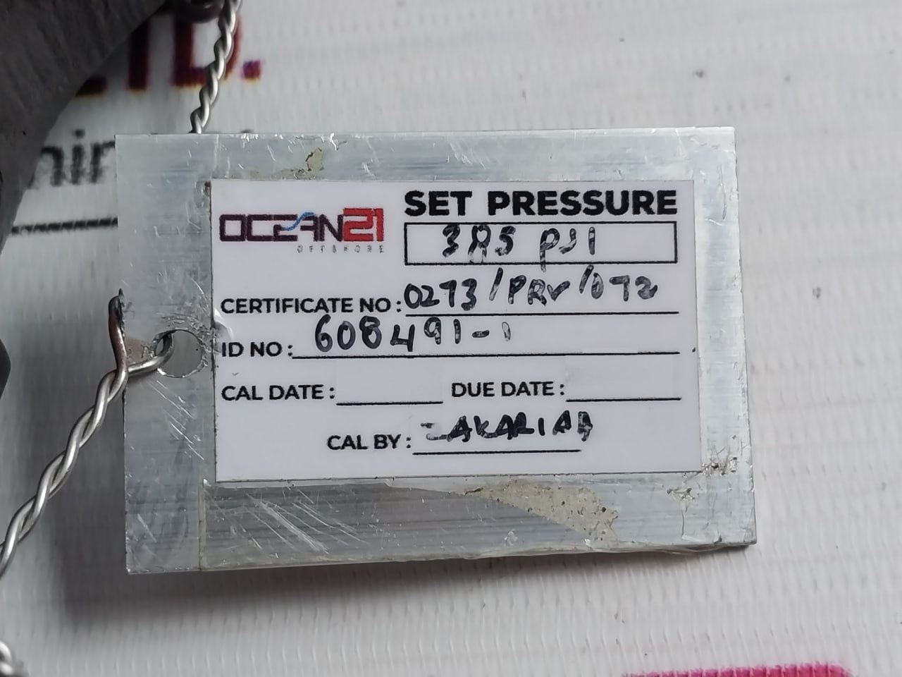 Hydroseal 1Bv0Lf/D0 Safety Relief Valve 385Psig Sb2A Pl20A A006B
