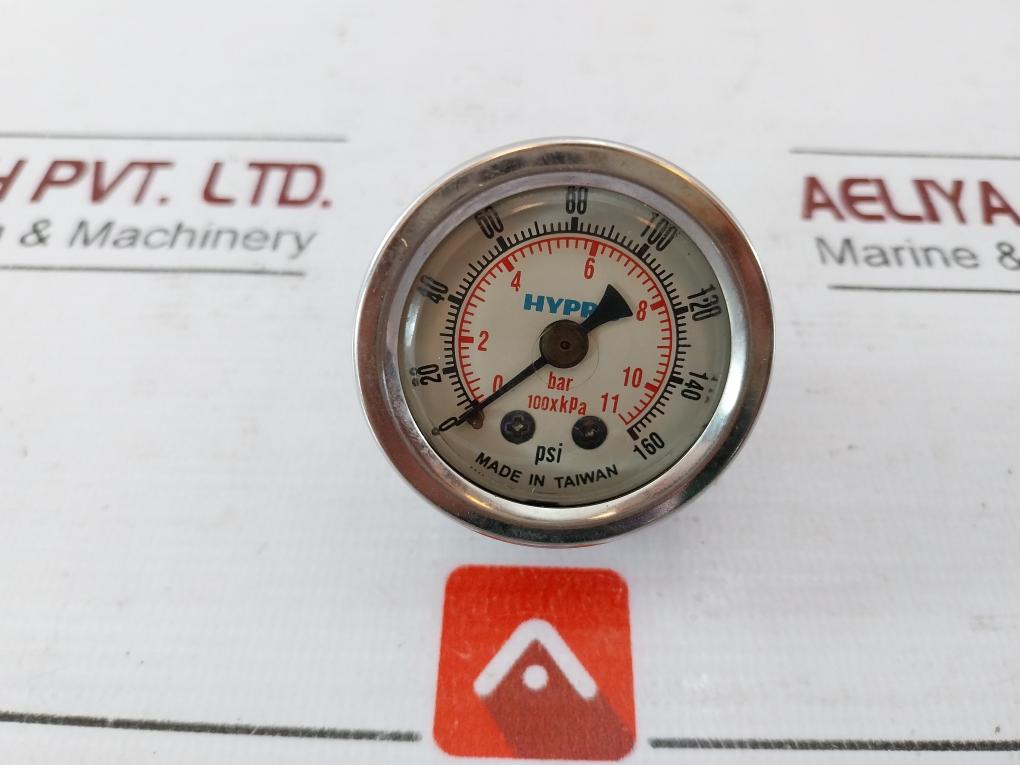 Hypro 15400Fg01B160 Pressure Gauge 0-11 Bar 0-160 Psi 1.5" 400Fg 0/160 1/8 Cbm