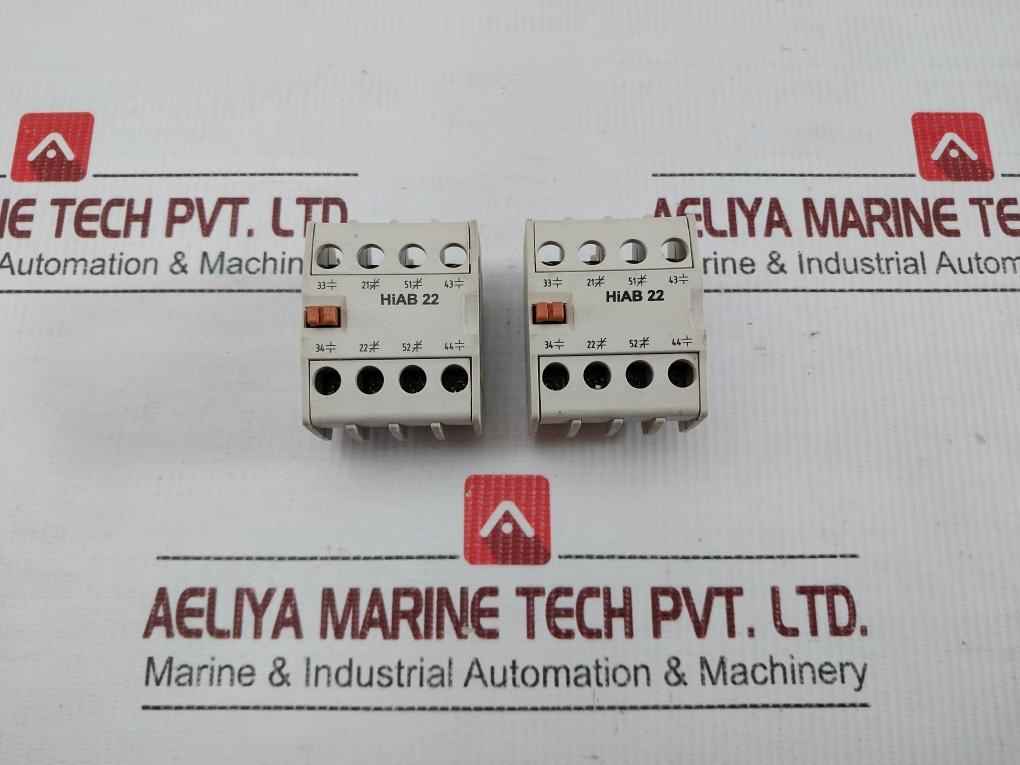 Hyundai 4-pole Auxiliary Contact Block 690V Ac Hiab 22