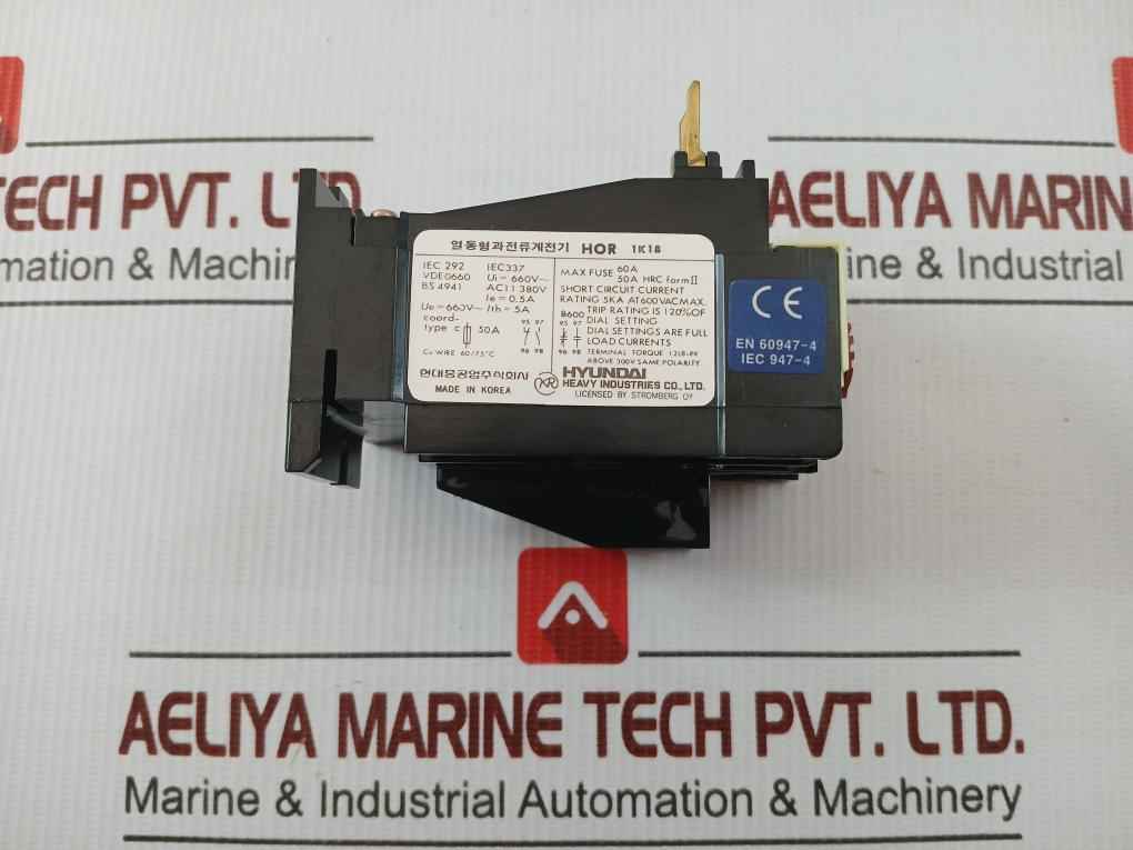 Hyundai 660V/5A Thermal Overload Relay Hor 1K 18