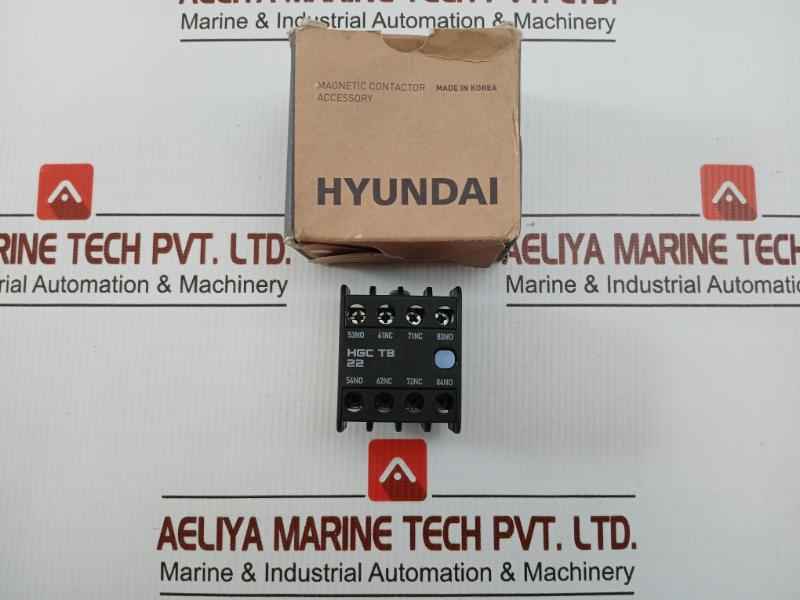 Hyundai Auxiliary Contact Block 16A 690V Part No Hgc Tb 22Ns