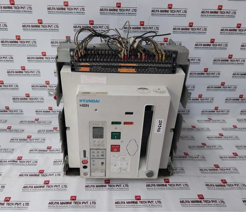 Hyundai Hgn25b3b Air Circuit Breaker 3 Pole 2500a 50/60hz 12kv 1000v