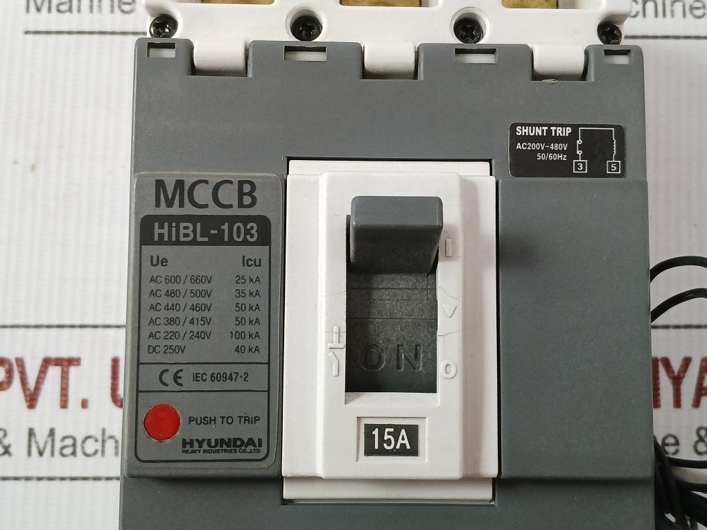 Hibl-103 Molded Case Circuit Breaker Ac460V Hyundai