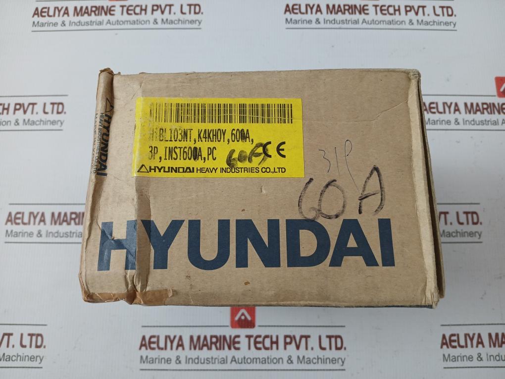 Hyundai Mccb-molded Case Circuit Breaker Ac200-230V 50/60Hz Hibx 103Nt