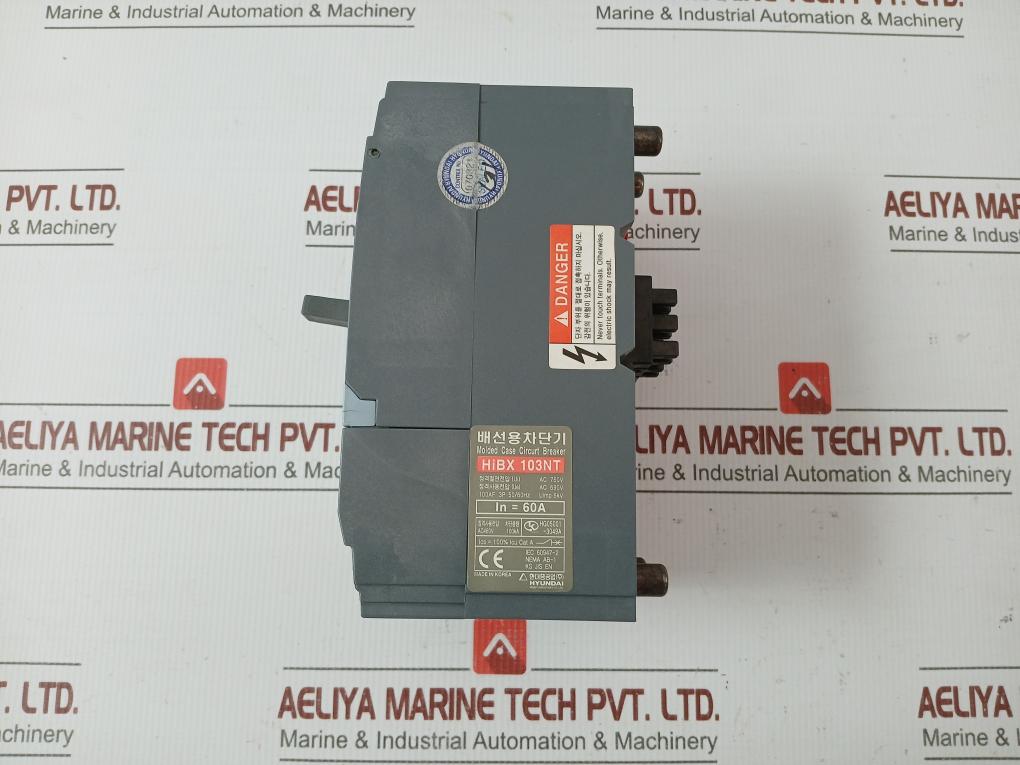 Hyundai Mccb-molded Case Circuit Breaker Ac200-230V 50/60Hz Hibx 103Nt
