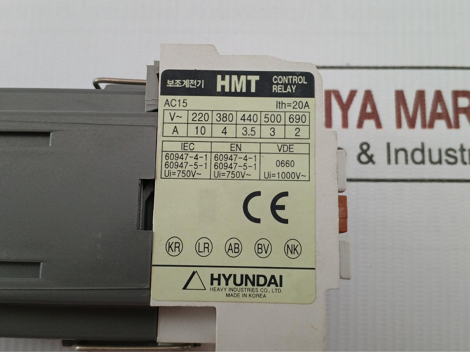 Control Relay Hmt 22Nr D110 Hyundai 750V