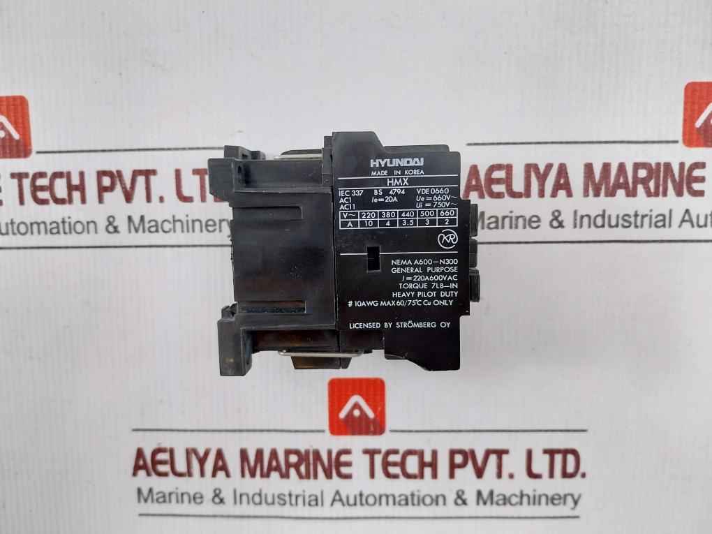 Hyundai Hmx 31 Control Relay 60/75C 50-60Hz 750V