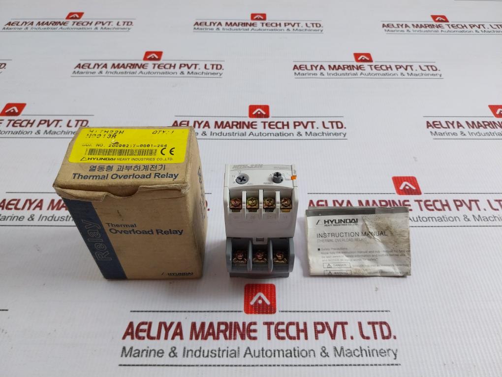 Hyundai Thermal Overload Relay 690 Vac 5A 9–13Arc Part No Hith-22H