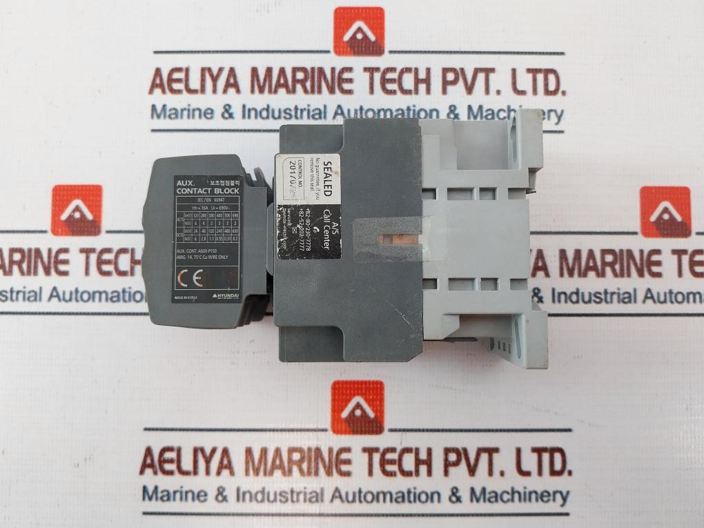 Hyundai Umc 22B Magnetic Contactor With Auxiliary Contact Block 32A