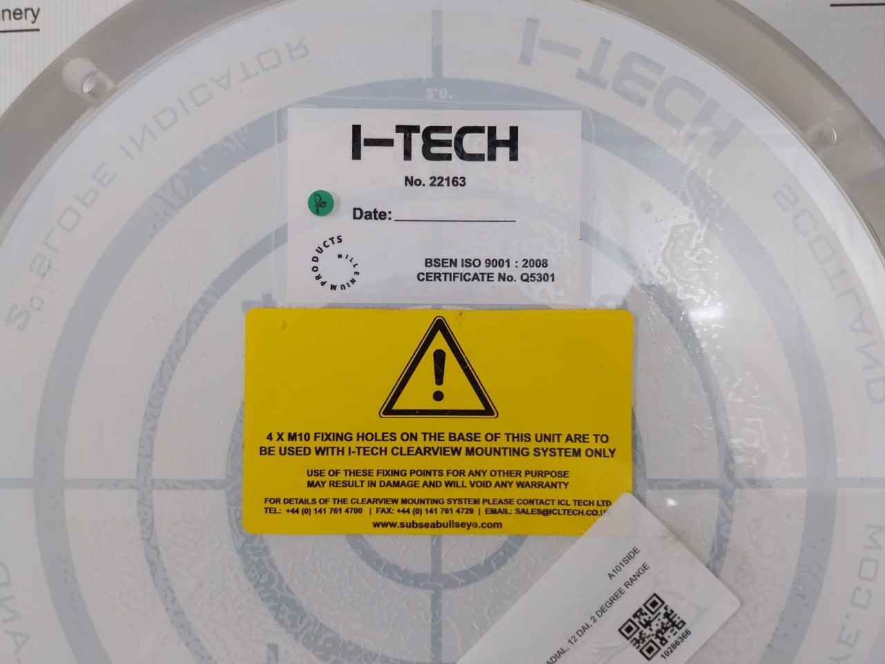 I-tech 2 Degree Slope Indicator Assembly 12 Dai A301477-1 Rev.B
