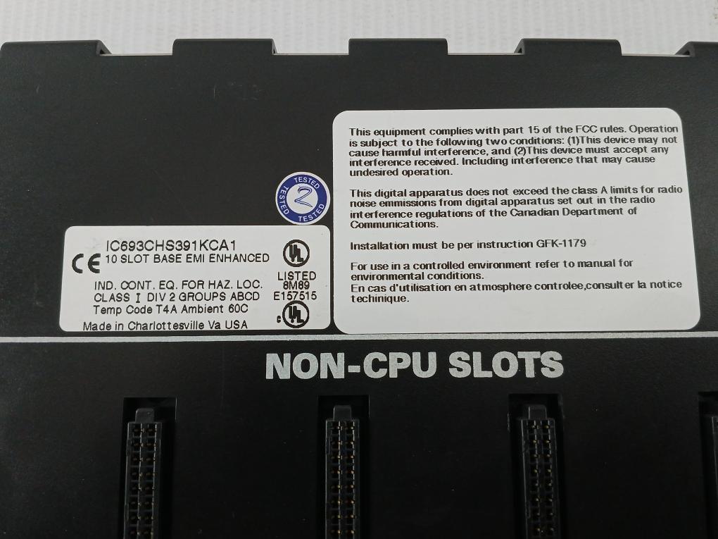 Ic693chs391kca1 Ge Fanuc Plc Base Module