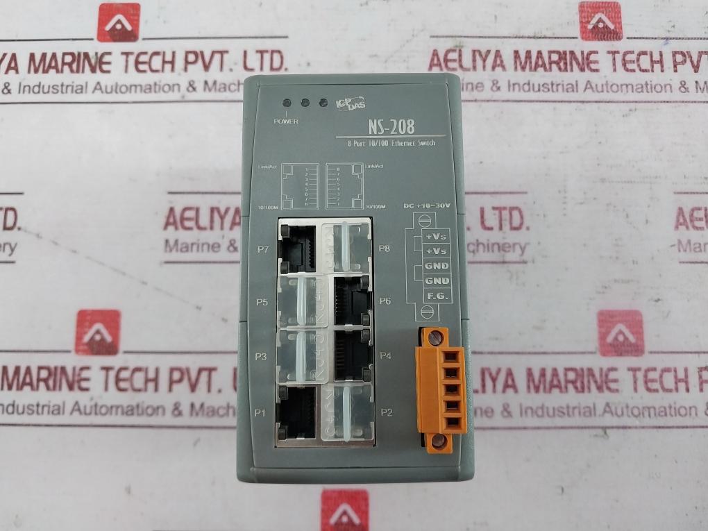 Icp Das Ns-208 Plc Rackmount Ethernet Switch 8-port 10/100 Ns208Cr000Ifidd00486