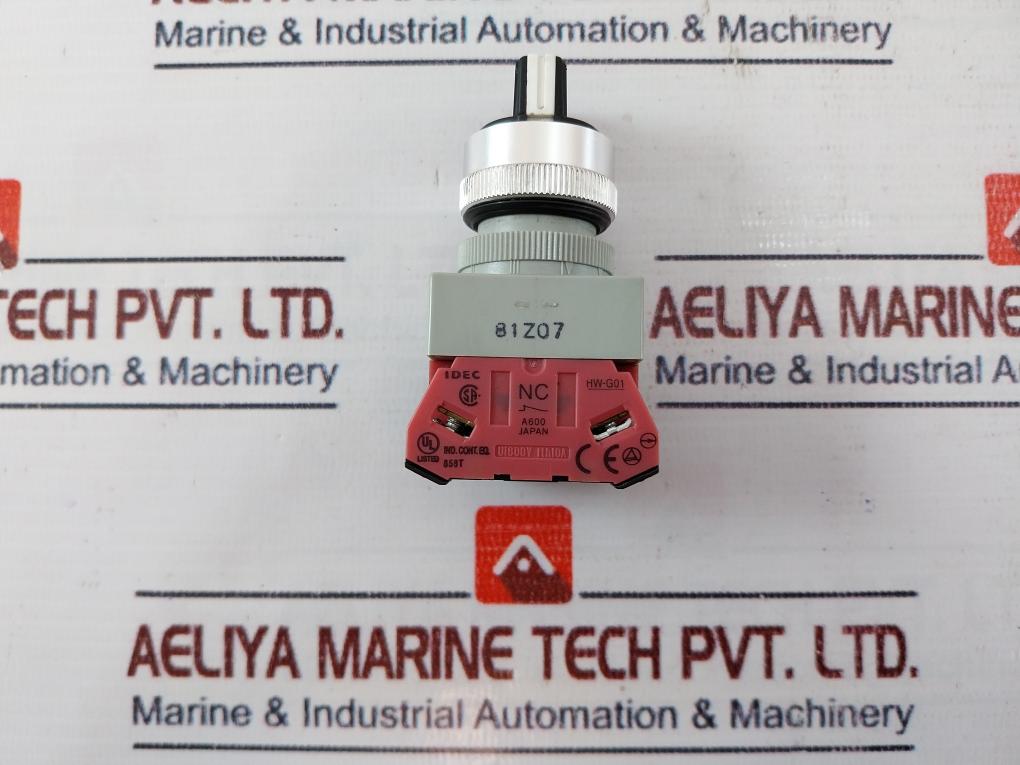 Idec Asw 0201/ Hw-g01 Selector Switch With Contact Block A600