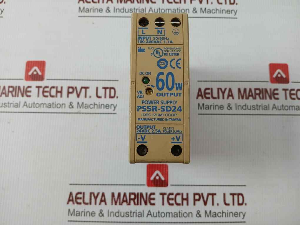 Idec Izumi Power Supply Switching Input: 100-240Vac 1.7A Ps5R-sd24