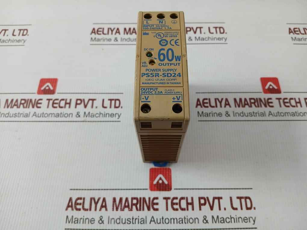 Idec Izumi Power Supply Switching Input: 100-240Vac 1.7A Ps5R-sd24
