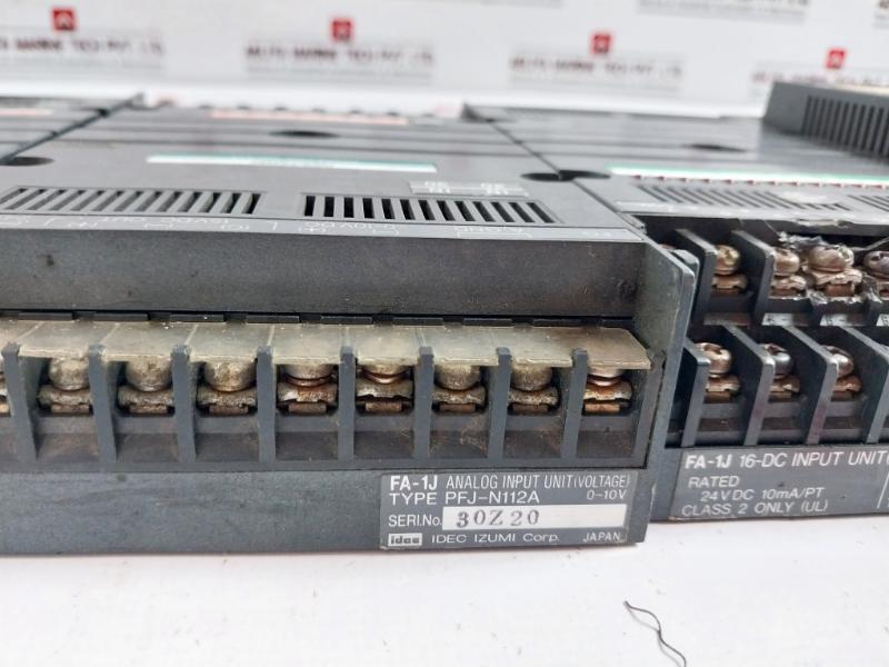 Idec Pf2J-cpu1Dceu(Cpu Unit),Pfj-n112Au(Analog Input Unit),Pfj-dmu(Dummy Unit),Pfj-t081U(Relay Output Unit),Pfj-t162Cu(Transistor Output Unit),Pfj-n162U(Dc Input Unit),Pfj-n112A(Analog Input Unit)