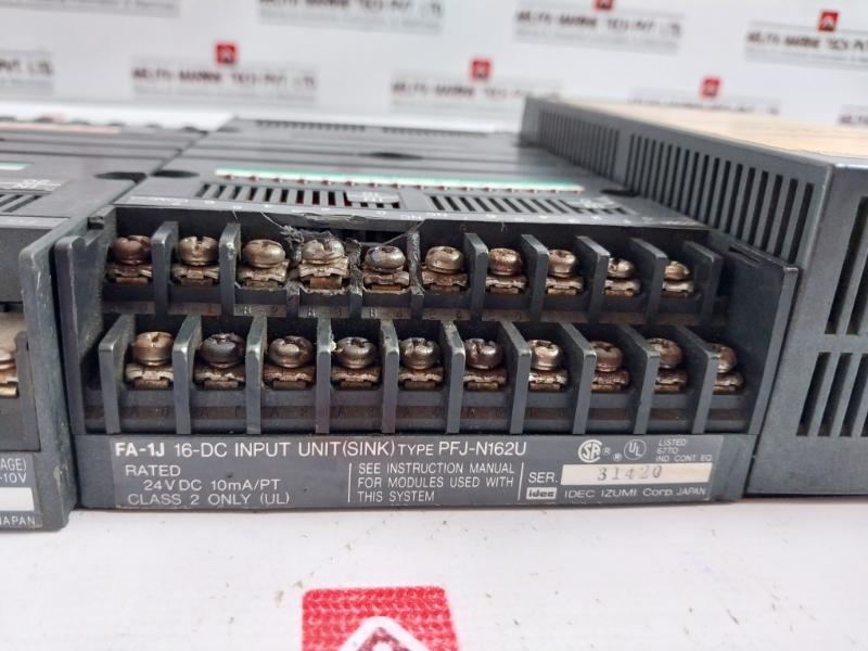 Idec Pf2J-cpu1Dceu(Cpu Unit),Pfj-n112Au(Analog Input Unit),Pfj-dmu(Dummy Unit),Pfj-t081U(Relay Output Unit),Pfj-t162Cu(Transistor Output Unit),Pfj-n162U(Dc Input Unit),Pfj-n112A(Analog Input Unit)