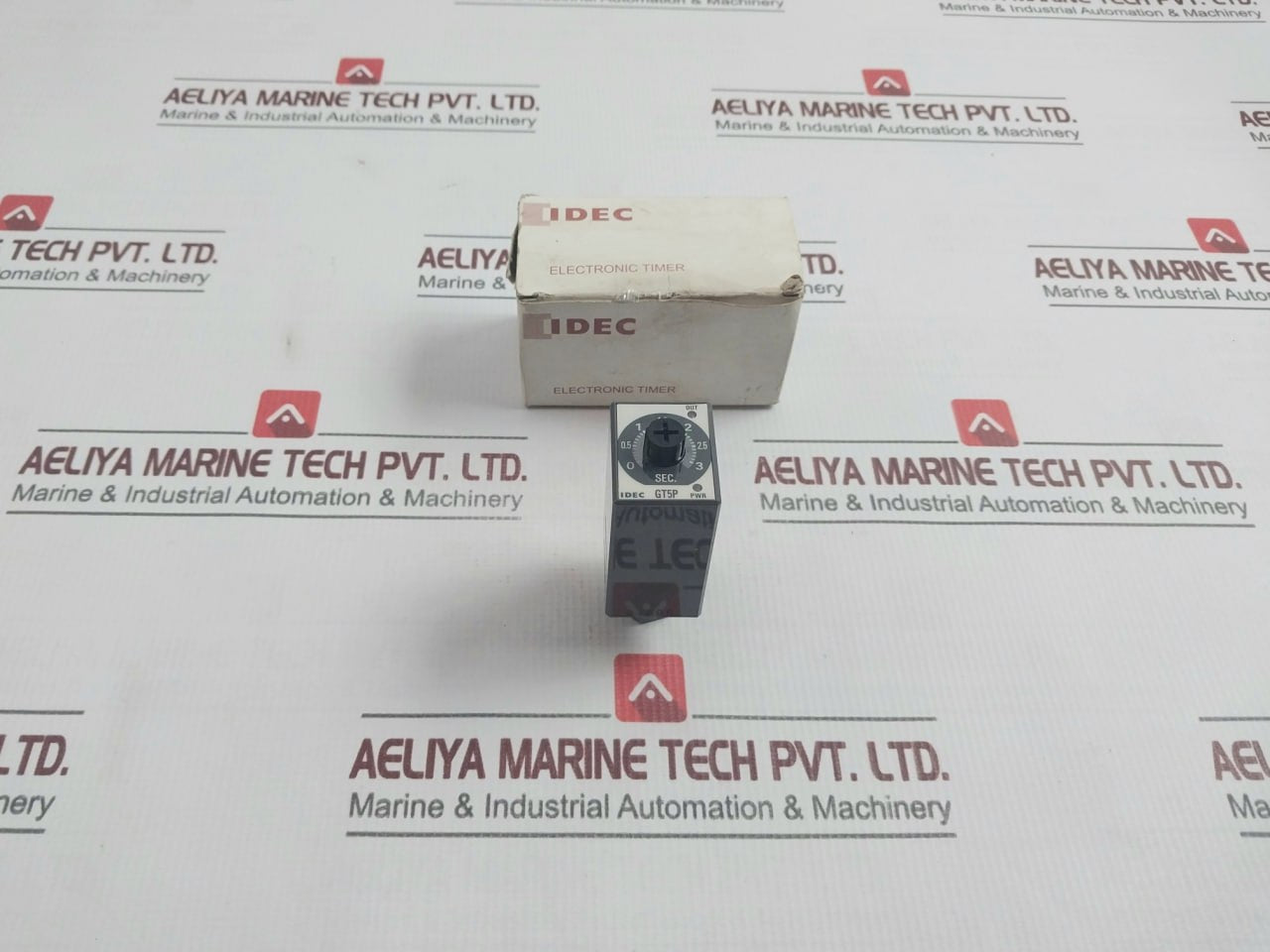 Idec Gt5P-f3Sa100 Miniature Timer 100-120Vac (50/60Hz) 0-3 Sec