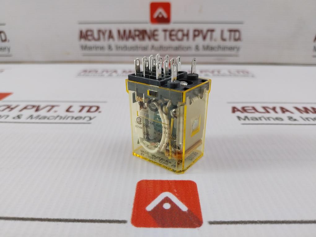 Idec Ry4S-ul Dc24V 4-pole Miniature Relay With Base 5A 240Vac