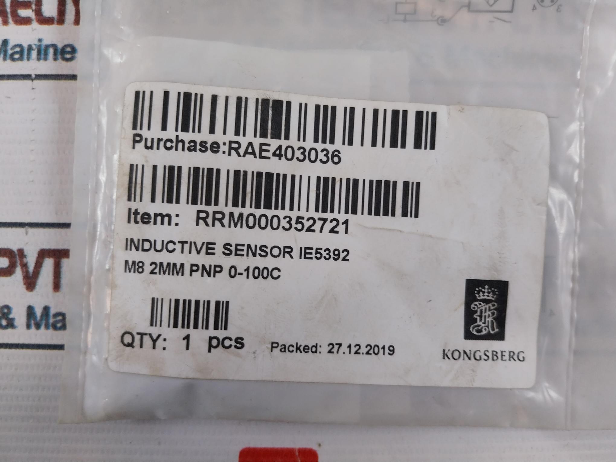 Ifm Electronic Ie5392 Inductive Proximity Switch Sensor 10…36 Vdc