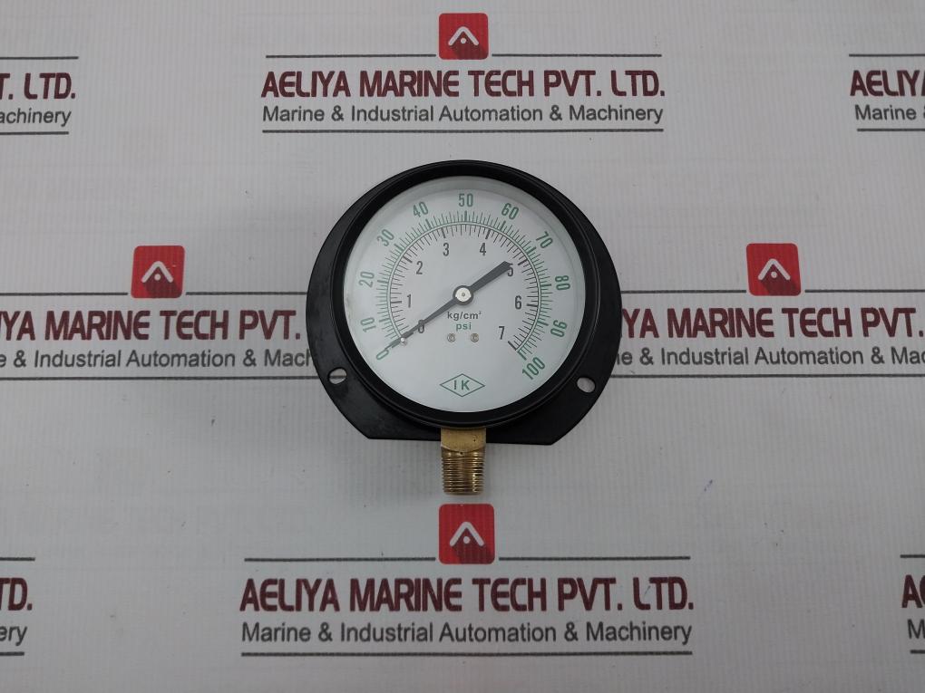 Ik 0-7 Kg/Cm2 Pressure & Temperature Gauge 0-100 Psi