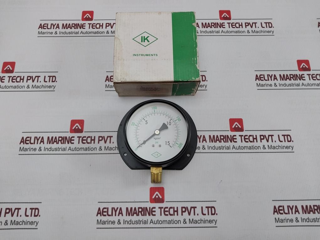 Ik Instruments 100-p-b 1303 Pressure & Temperature Gauge 0-200 Psi